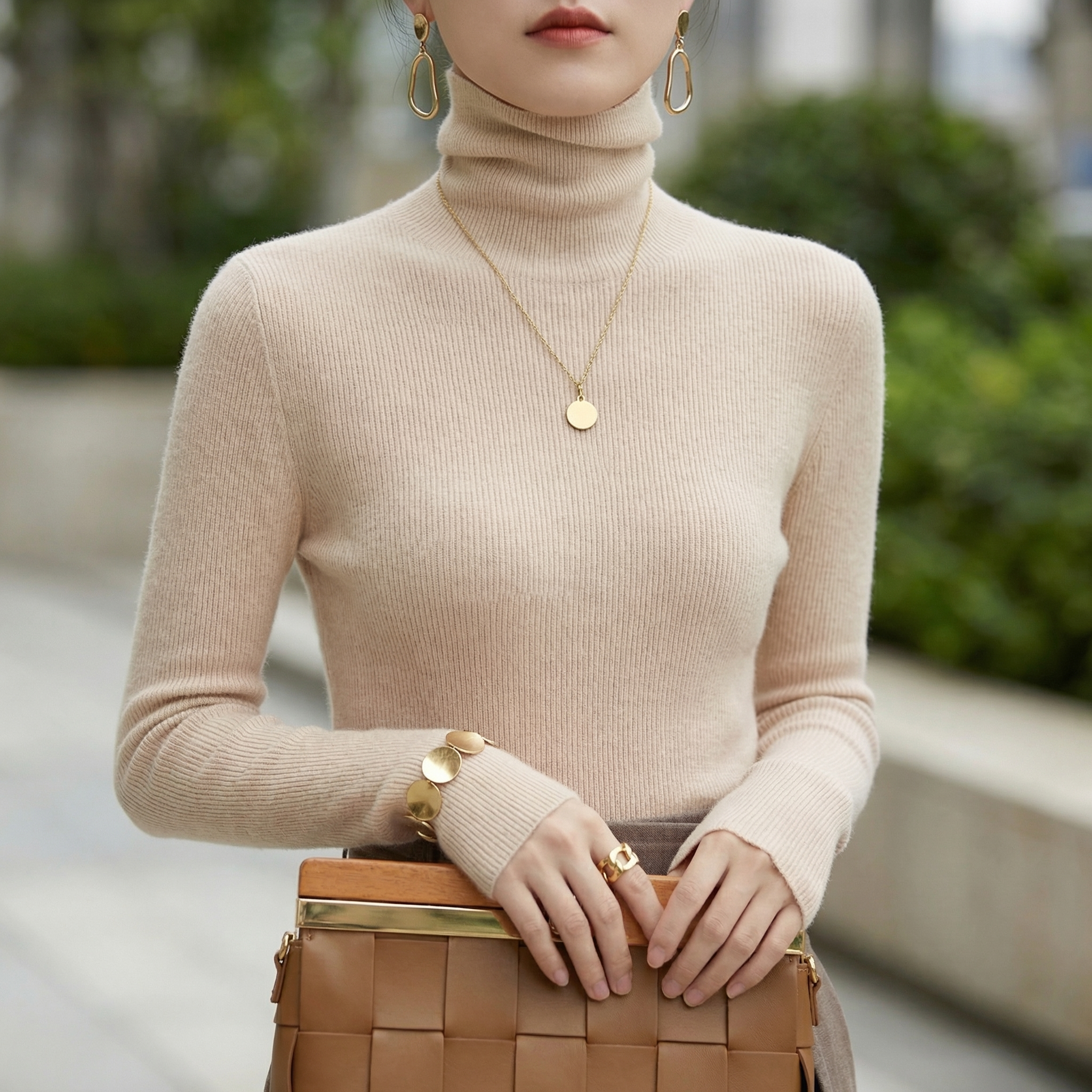 Aria Cashmere Turtleneck - Image 2