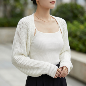 Carmen Ribbed Knit Shrug