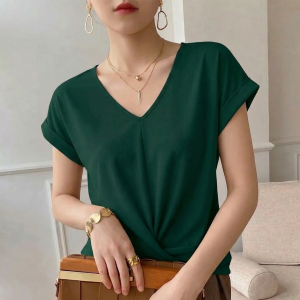 Hallie Viscose Twist Top