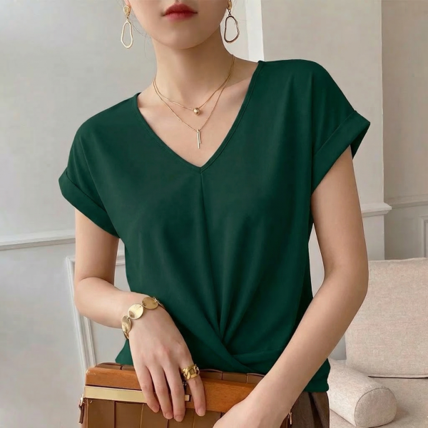 Hallie Viscose Twist Top