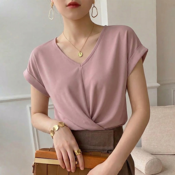 Hallie Viscose Twist Top
