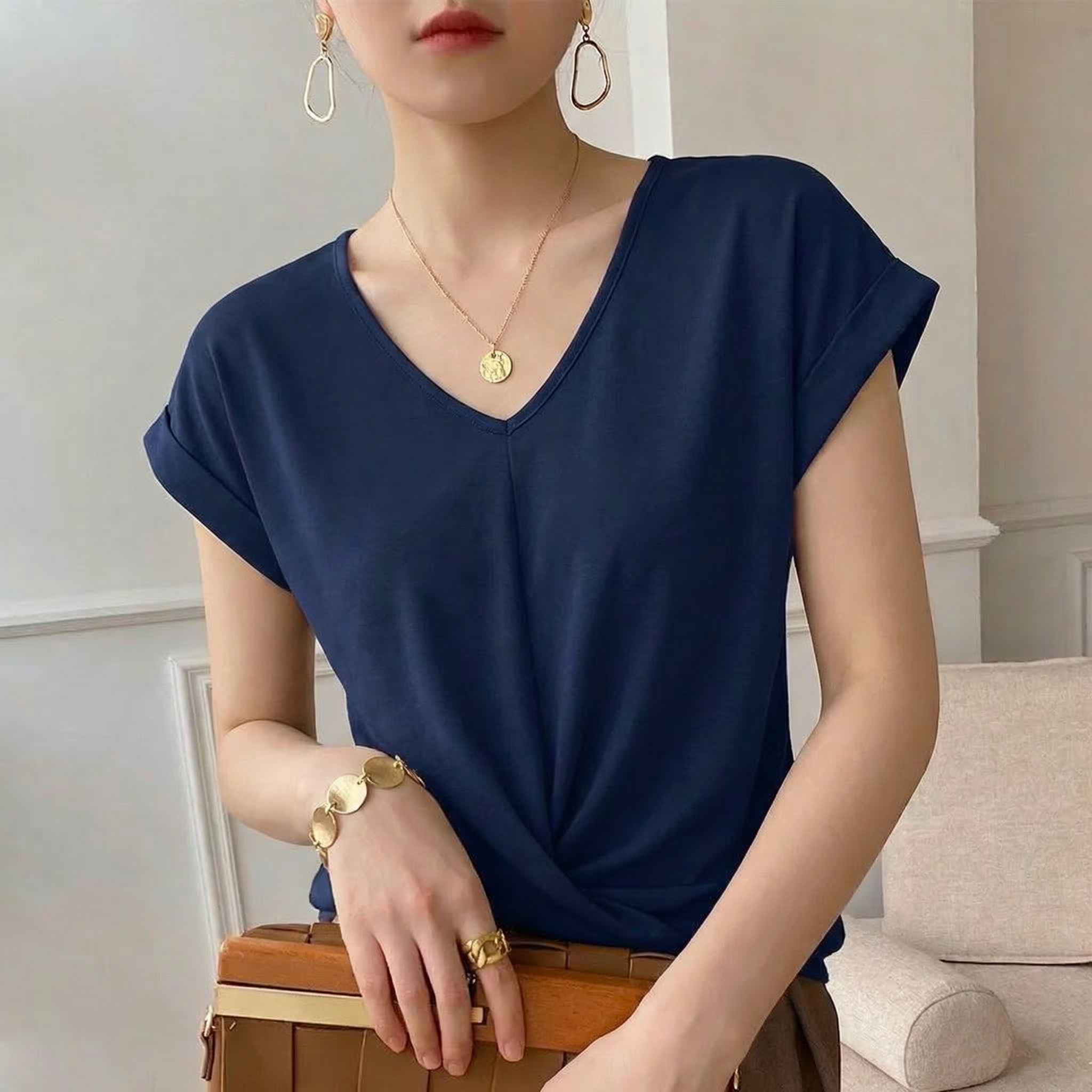 Hallie Viscose Twist Top - Image 2