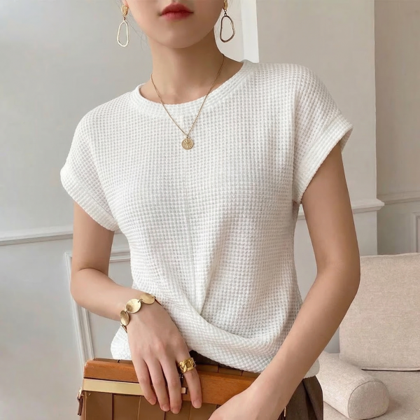 Amber Waffle Knit Top