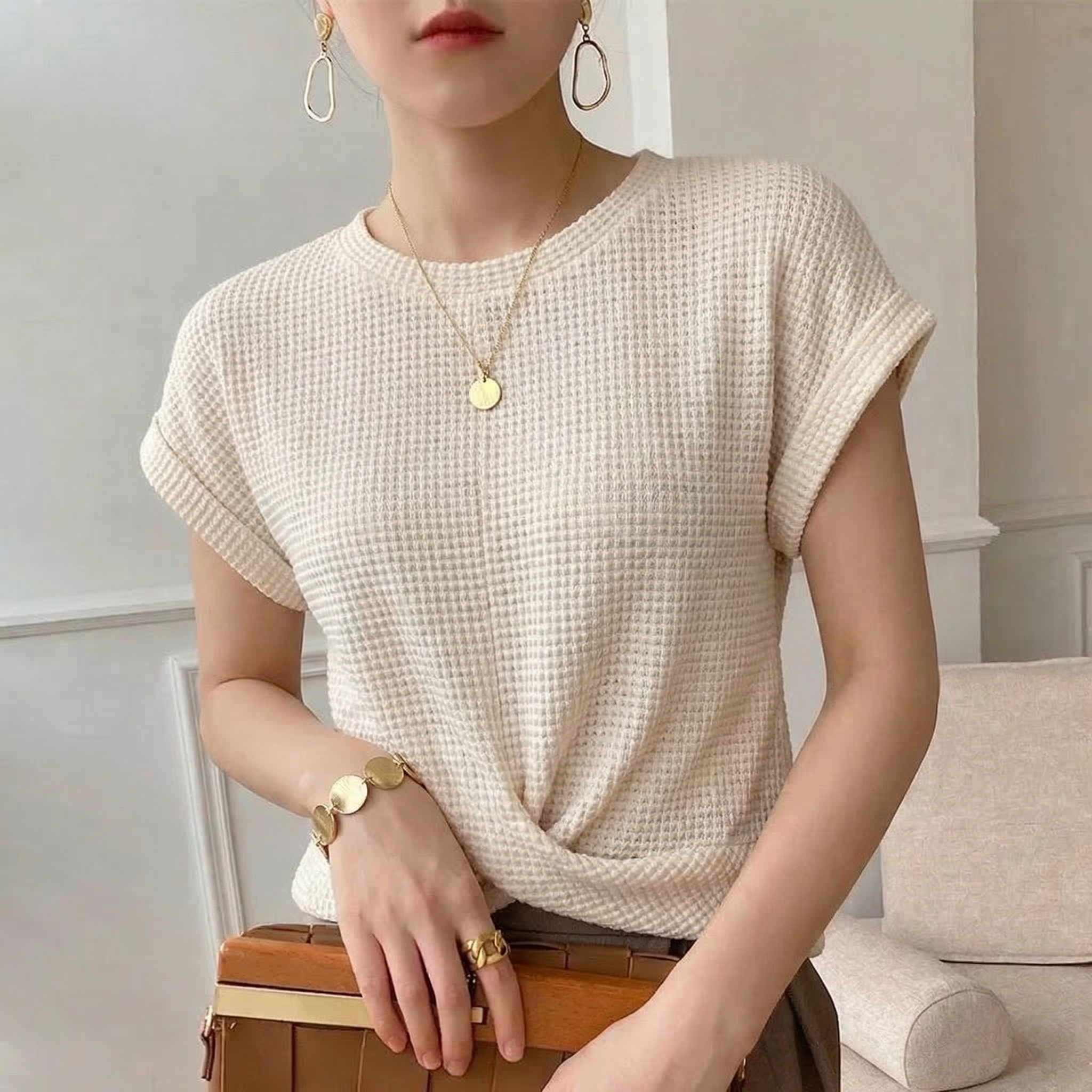 Amber Waffle Knit Top - Image 5