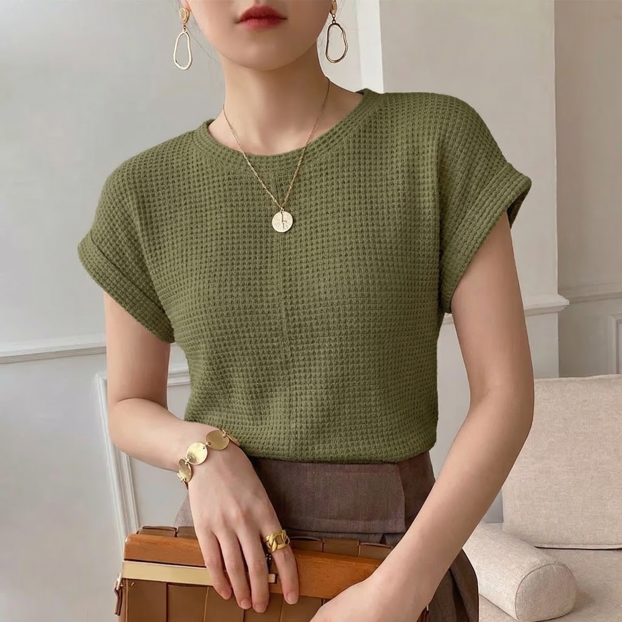 Amber Waffle Knit Top - Image 7
