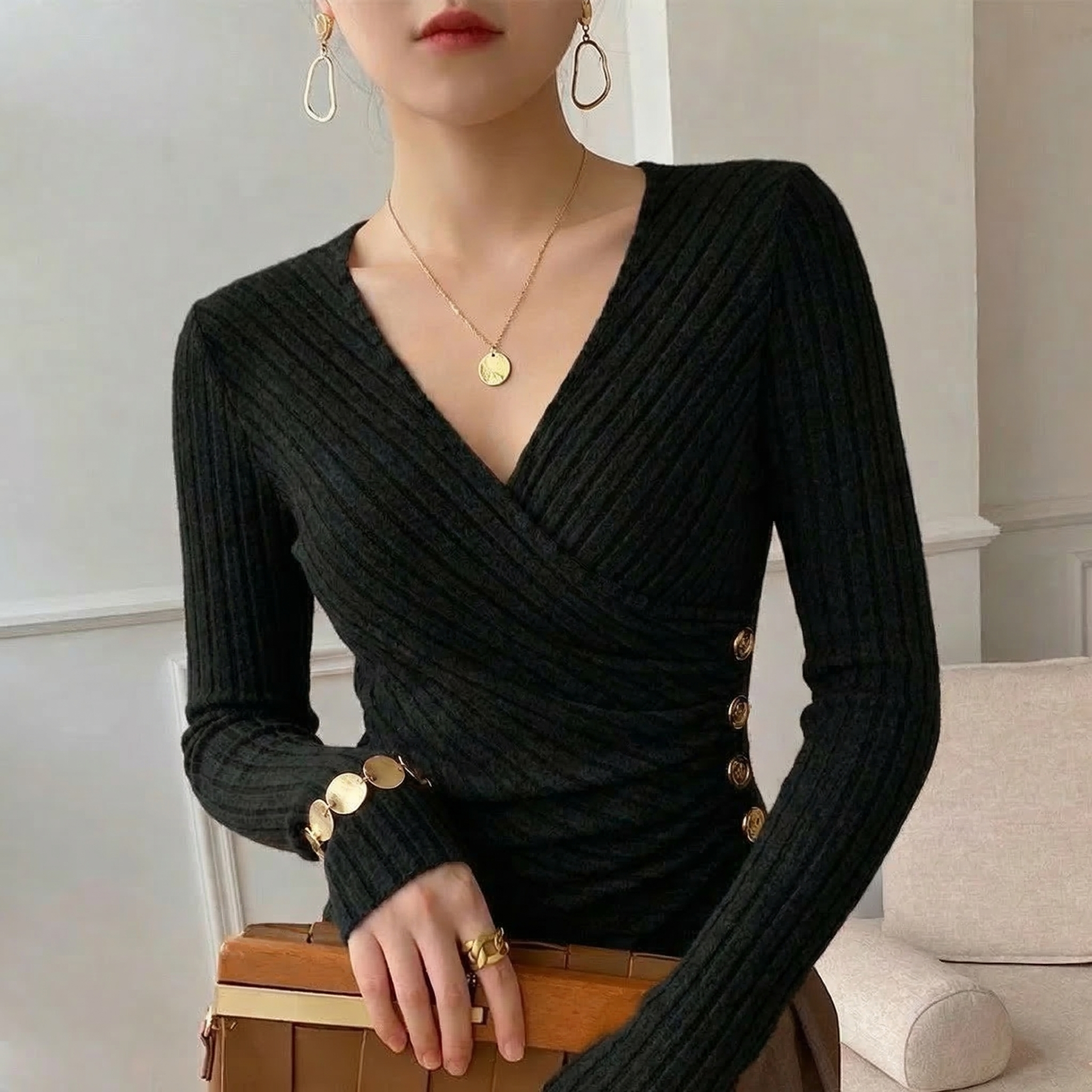 Barbara Viscose Wrap Top - Image 2