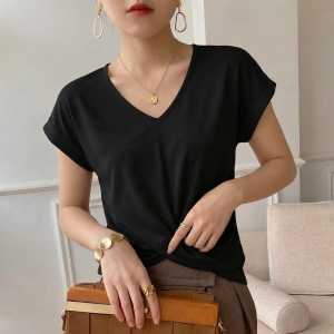 Clara Heart Neckline Tee - Image 2