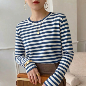 Gail Striped Cotton Tee