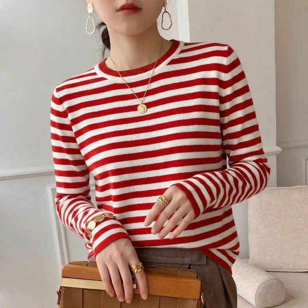 Gail Striped Cotton Tee