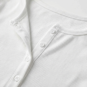 Aurelia Rib Cotton Henley - Image 6