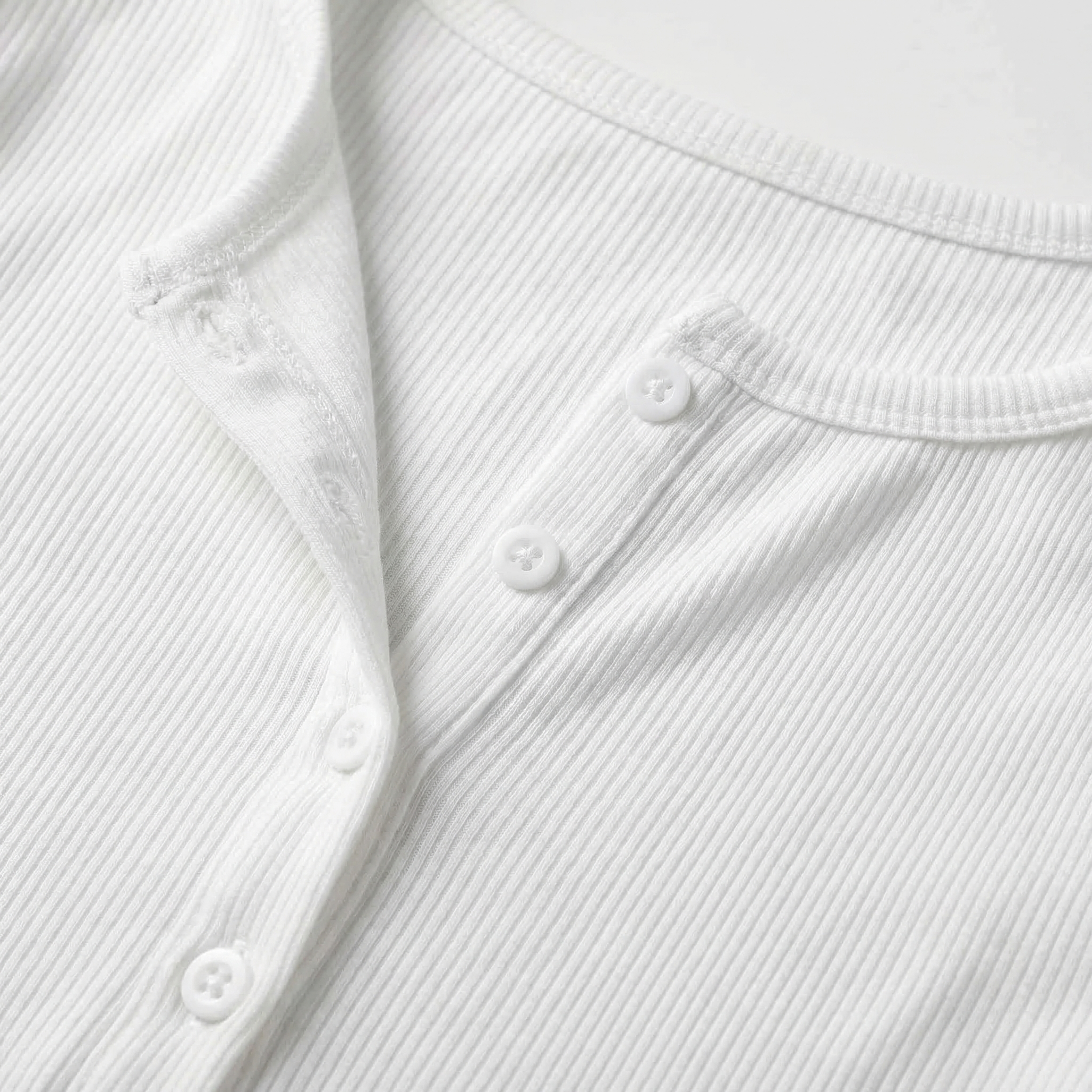 Aurelia Rib Cotton Henley - Image 6