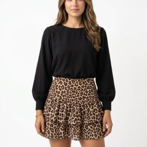 Alexandra Printed Ruffle Skirt - Image 3