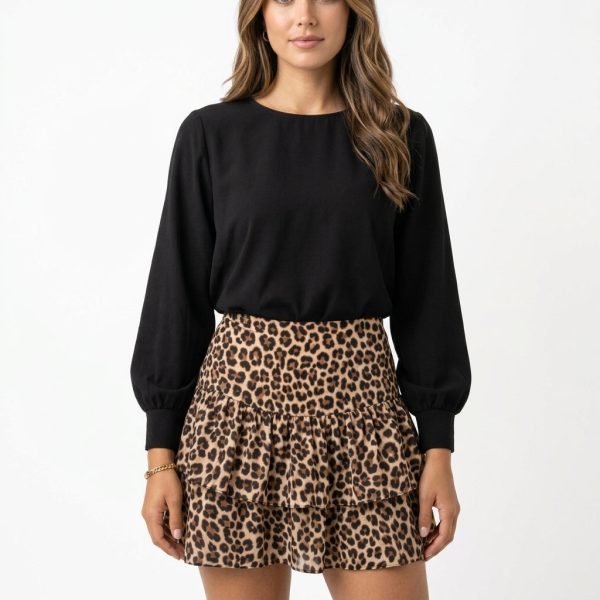 Alexandra Printed Ruffle Skirt