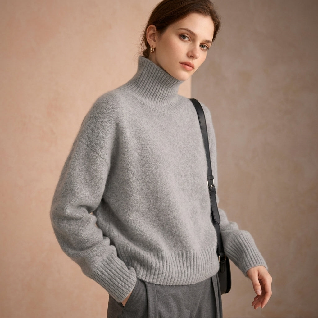 Novella Cashmere Turtleneck - Image 2