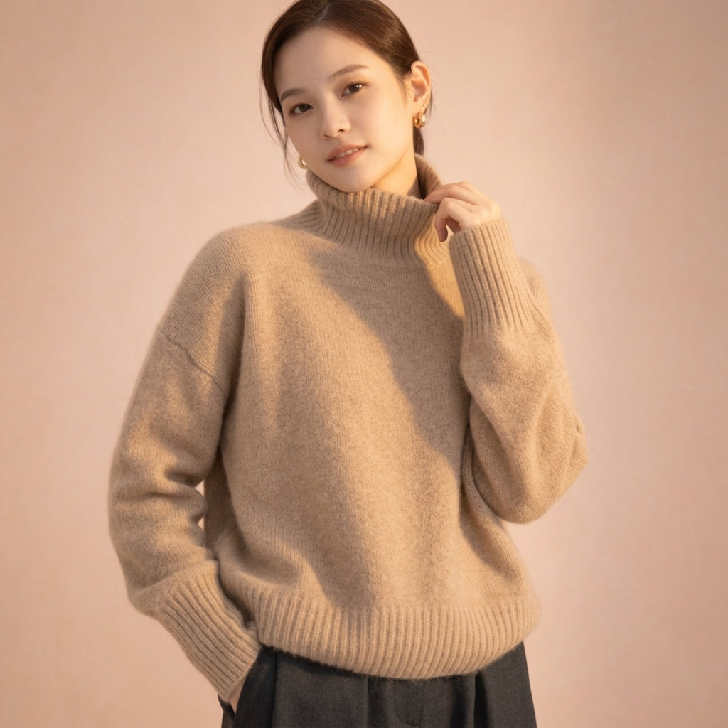 Novella Cashmere Turtleneck - Image 4