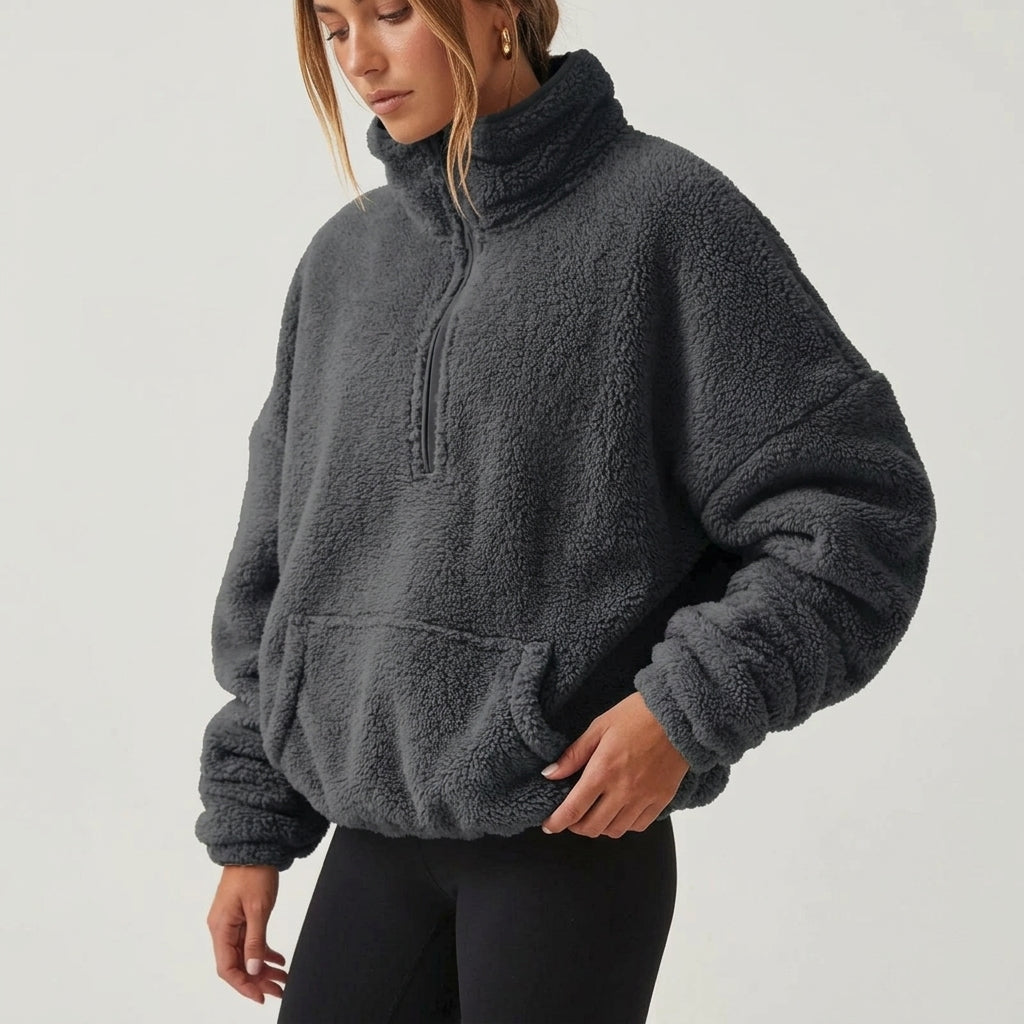 Velora Cashmere Half-Zip - Image 3