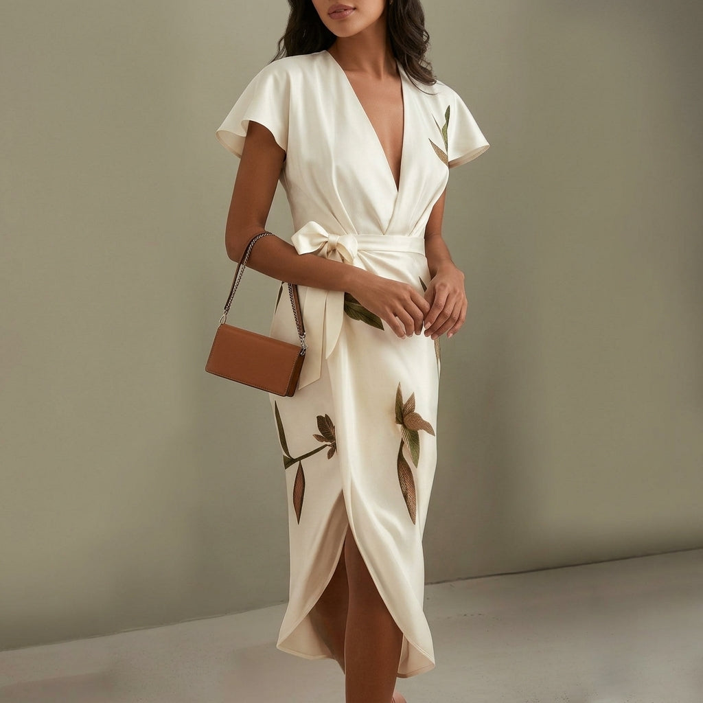 Inaya Silk Wrap Dress - Image 3