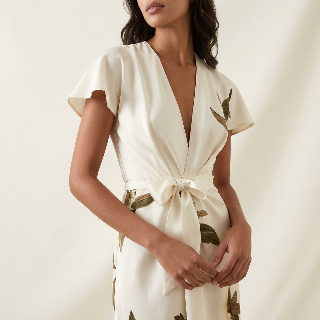 Inaya Silk Wrap Dress - Image 4