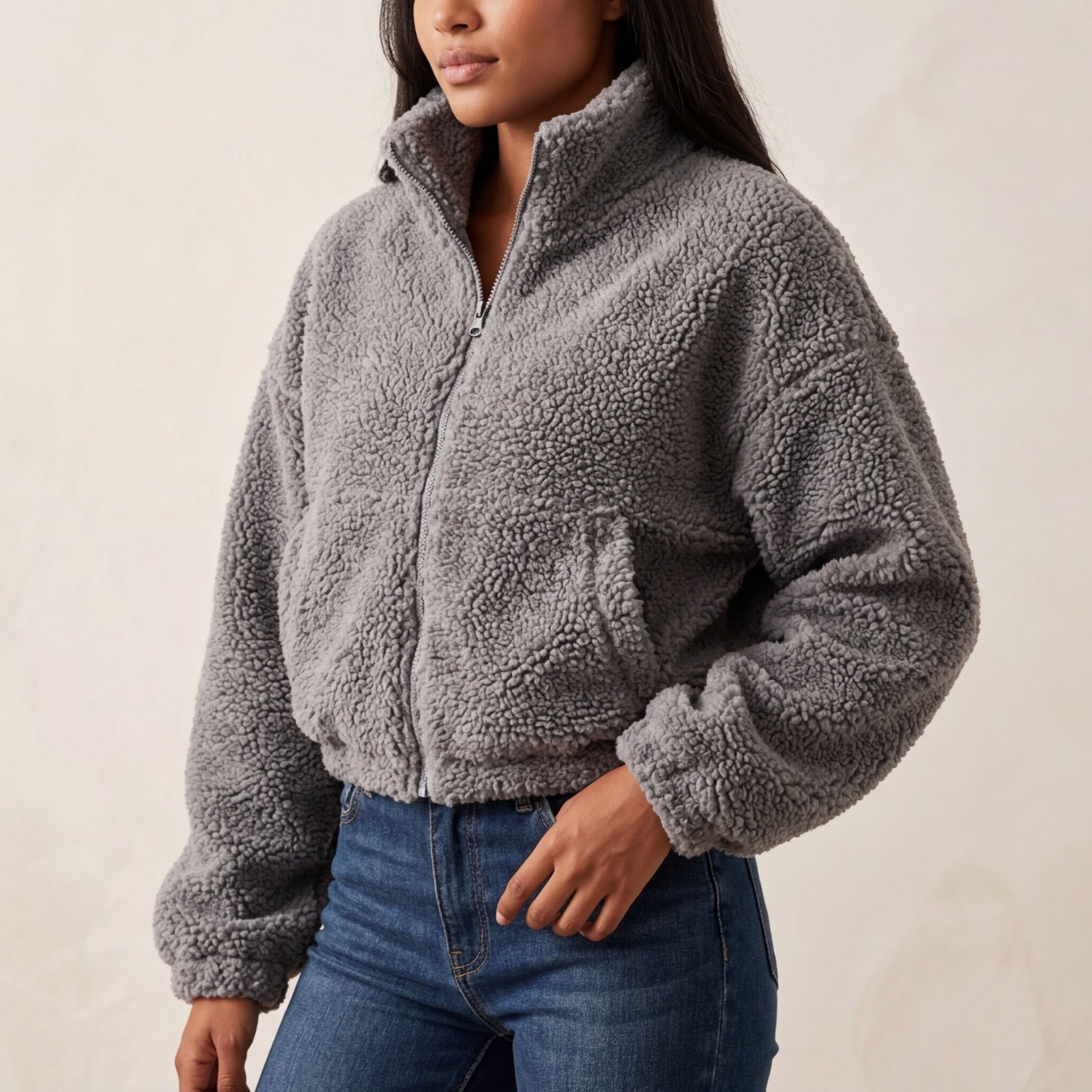 Serafina Sherpa Fleece Jacket - Image 2