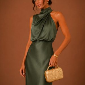 Soraya Satin Maxi Dress