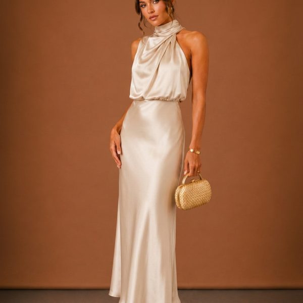 Soraya Satin Maxi Dress