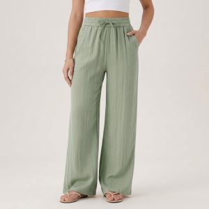 Marisol Linen Wide-Leg Pants