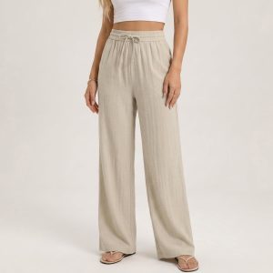 Marisol Linen Wide-Leg Pants - Image 2