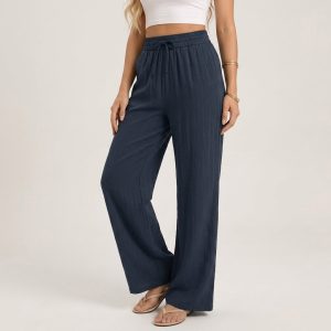 Marisol Linen Wide-Leg Pants - Image 4