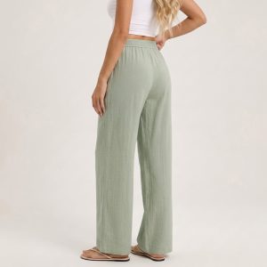 Marisol Linen Wide-Leg Pants - Image 5