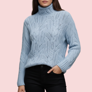 Selora Knit Turtleneck Sweater - Image 2