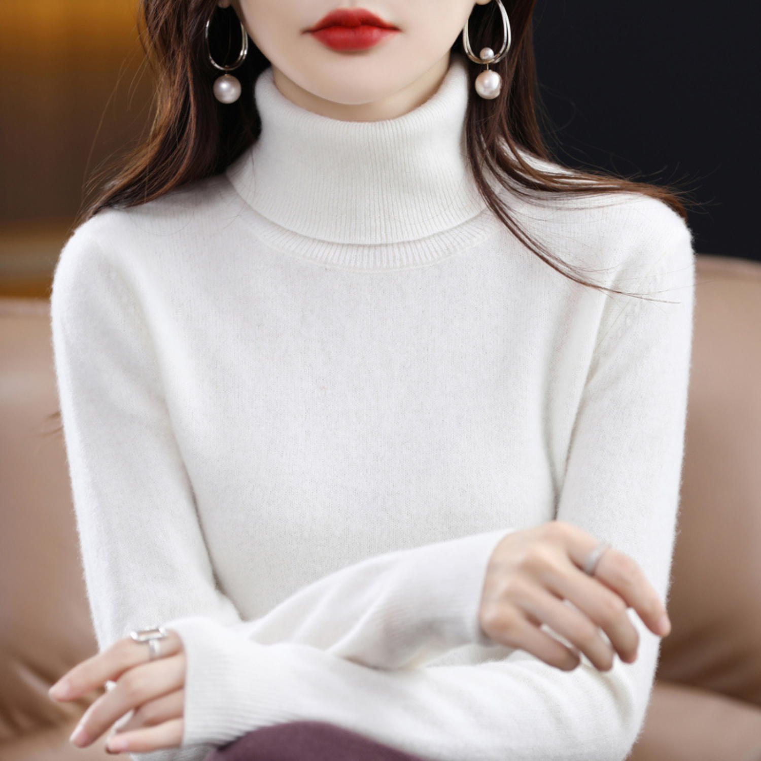 Elena Cashmere Turtleneck - Image 11
