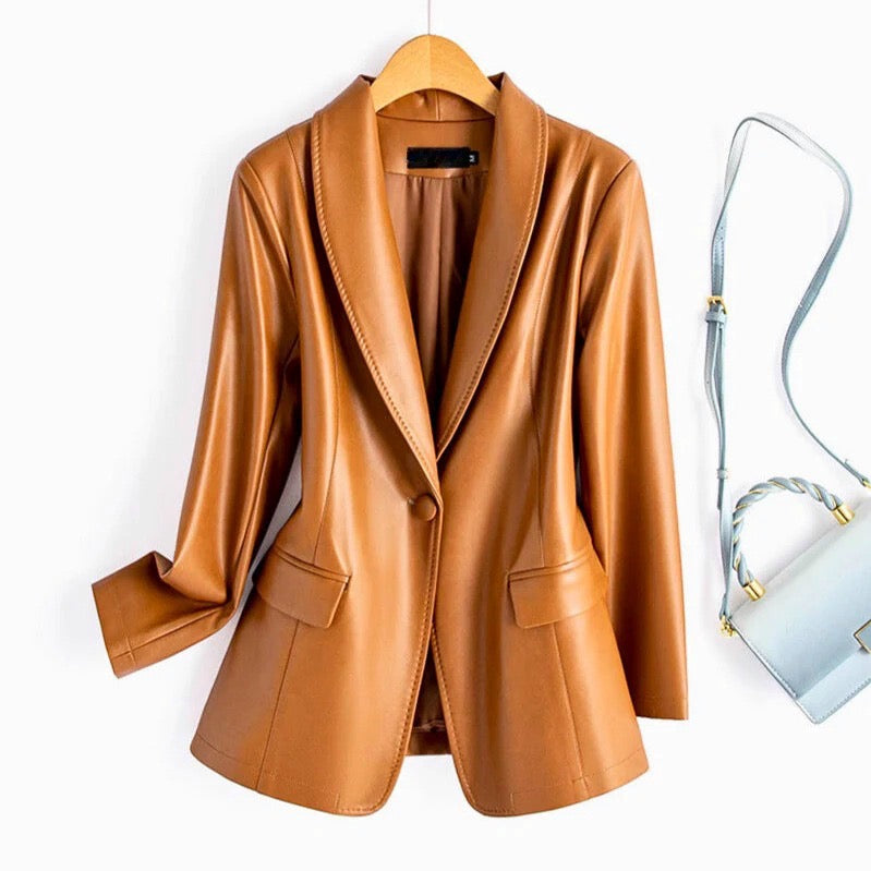 Riviera Leather Blazer - Image 1