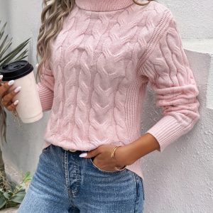 Comfortable Women's Turtleneck Sweater