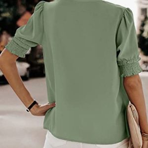 Roselle | Vibrant Puff Sleeve Blouse - Image 8