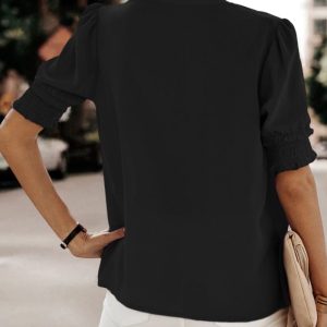 Roselle | Vibrant Puff Sleeve Blouse - Image 9