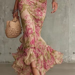 Patricia | Elegant Floral Maxi Dress with Sleeves for Women - Image 3