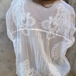 Marivelle | Elegant Lace Button Blouse - Image 6