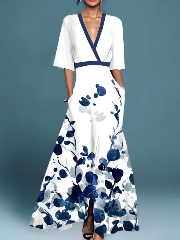 Brielle | Elegant Floral Pattern Women's Dress