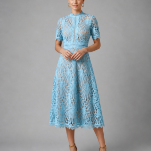 Thalia Lace Midi Dress - Image 6