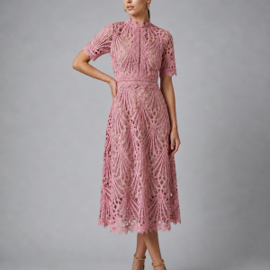 Thalia Lace Midi Dress - Image 5