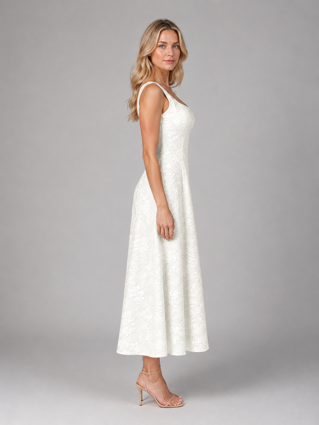 Cosima Jacquard Midi Dress - Image 4