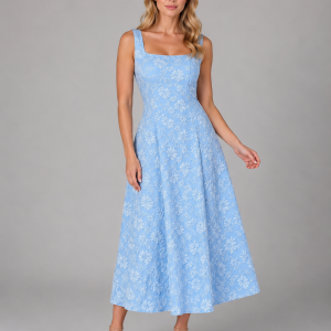 Cosima Jacquard Midi Dress - Image 5