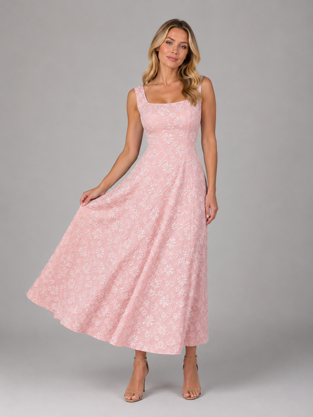 Cosima Jacquard Midi Dress - Image 6