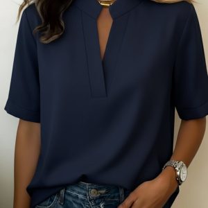 Elowen | Elegant V-Neck Blouse - Image 2
