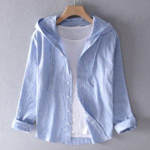 Lunessa | Elegant Women's Linen Blouse - Image 2