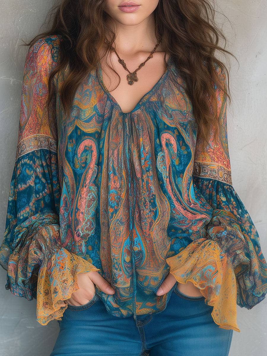 Cyrano | Elegant Flowy Womens Blouse - Image 1