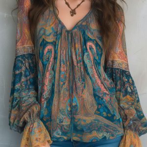 Cyrano | Elegant Flowy Womens Blouse - Image 2