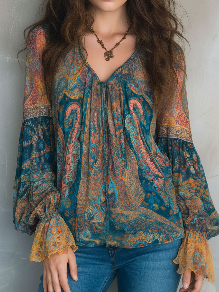 Cyrano | Elegant Flowy Womens Blouse - Image 2
