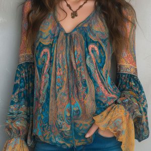 Cyrano | Elegant Flowy Womens Blouse - Image 3