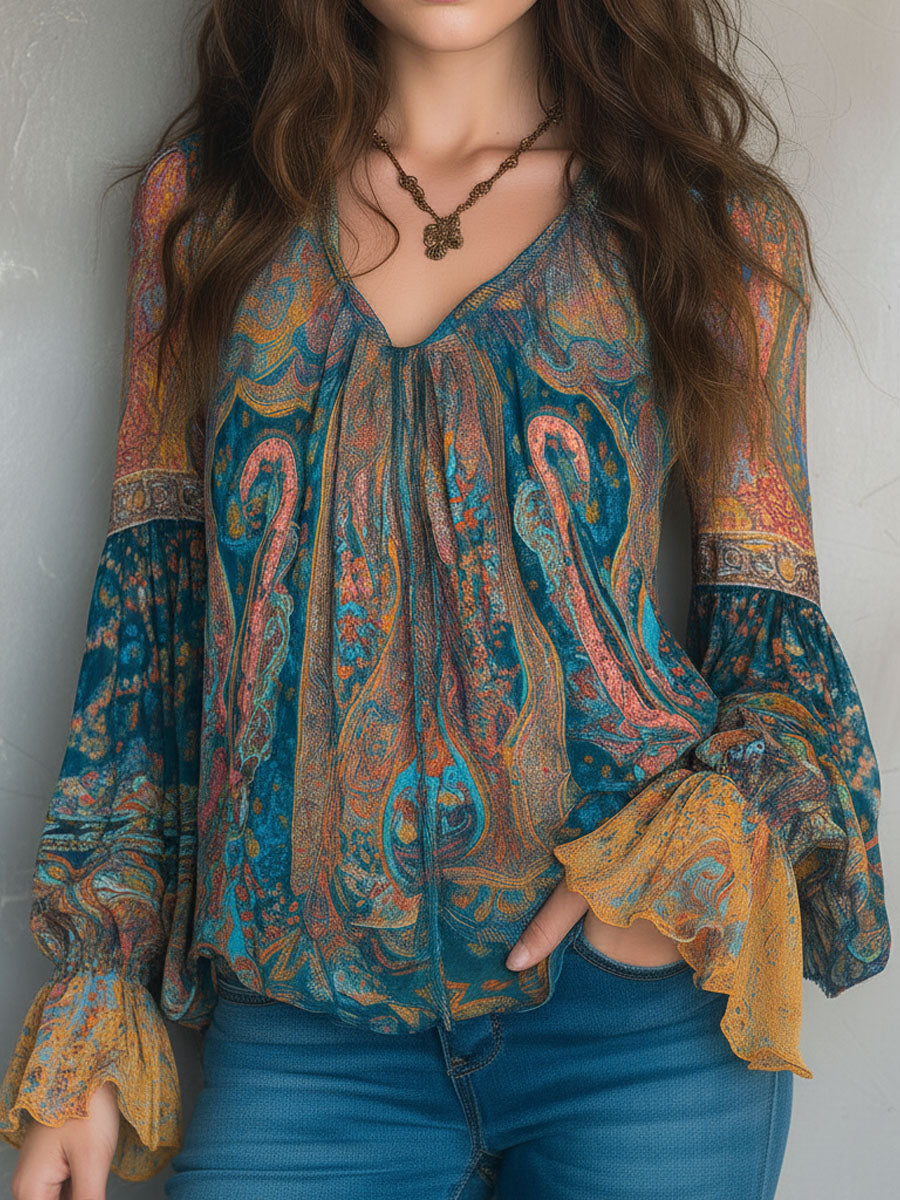 Cyrano | Elegant Flowy Womens Blouse - Image 3